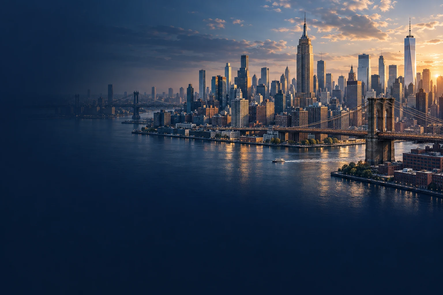 Illustrative New York skyline representing the United States